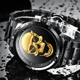 2018 New LIGE Creative Skull Men Watch