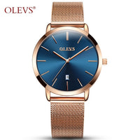 OLEVS Women Luxury Quartz Watches Rose Gold Watchcase