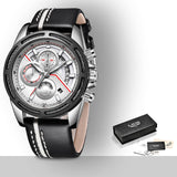 LIGE Mens Watches Top Brand Luxury Quartz