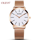 OLEVS Women Luxury Quartz Watches Rose Gold Watchcase