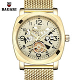 Fashion Hollow Golden Quartz Men's Watch Luxury Brand Stainless Steel Wrist Watch Men Clock Male Watch relogio masculino