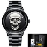 2018 New LIGE Creative Skull Men Watch